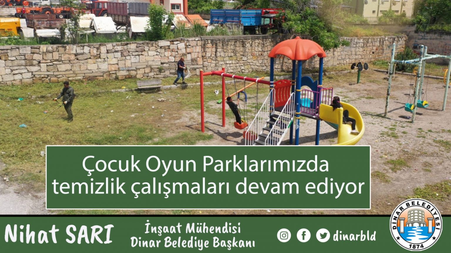 PARKLARIMIZDA TEMİZLİK ÇALIŞMALARIMIZ DEVAM EDİYOR