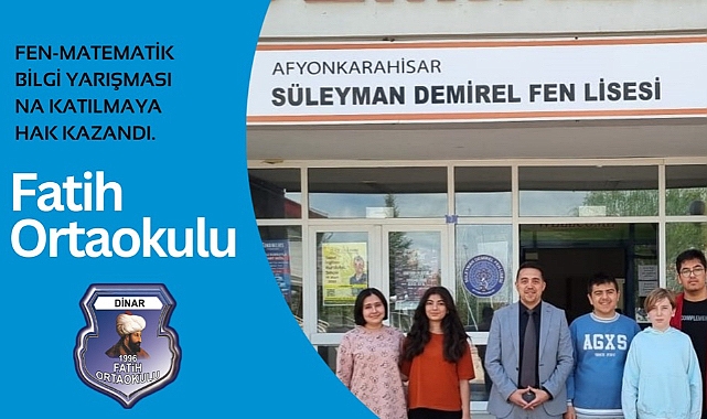 FATİH ORTAOKULU FEN – MATEMATİK BİLGİ YARIŞMASINDA FİNALDE 1 fatih ortaokulu fen matematik bilgi yarismasinda finalde 6019