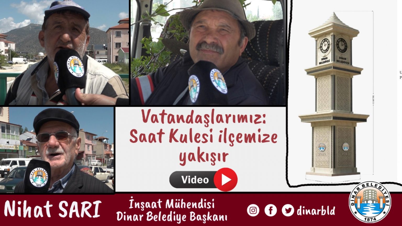 VATANDAŞLARIMIZ: SAAT KULESİ İLÇEMİZE YAKIŞIR 
