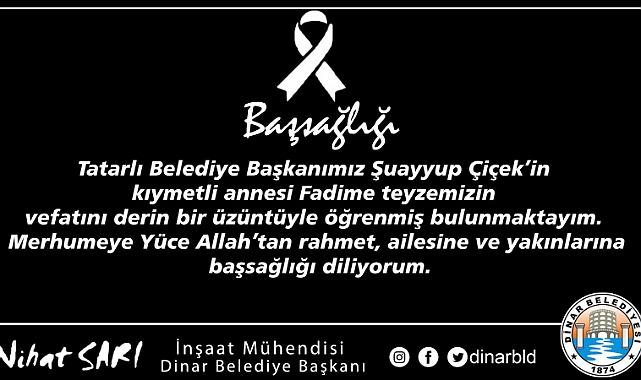 belediye baskanimiz nihat sari dan bassagligi mesaji 8233