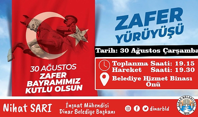 ZAFER YÜRÜYÜŞÜMÜZ 30 AĞUSTOS’TA GERÇEKLEŞECEK