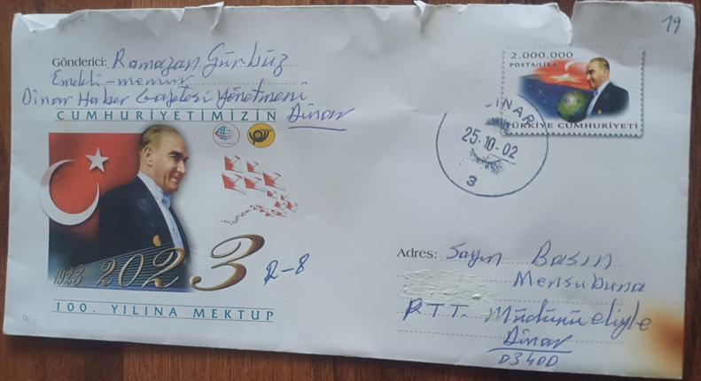 100. YIL MEKTUBU 21 YILSONRA TESLİM EDİLDİ