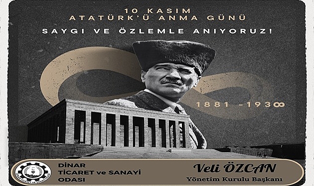 Başkan Özcan’dan 10 Kasım Anma Mesajı