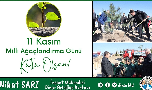 BELEDİYE BAŞKANIMIZ NİHAT SARI’DAN MİLLİ AĞAÇLANDIRMA GÜNÜ MESAJI 