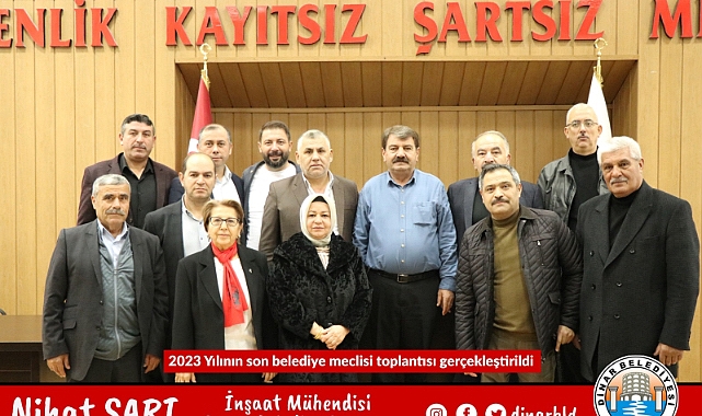 2023 YILININ SON BELEDİYE MECLİSİ TOPLANTISI GERÇEKLEŞTİRİLDİ