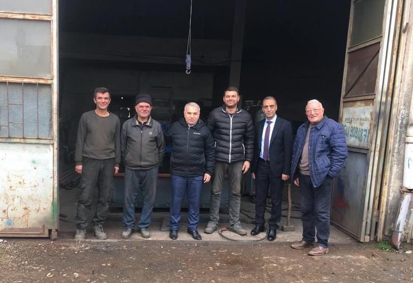 KAYMAKAM DURU GAZİMİZİN BABASINI ZİYARET ETTİ