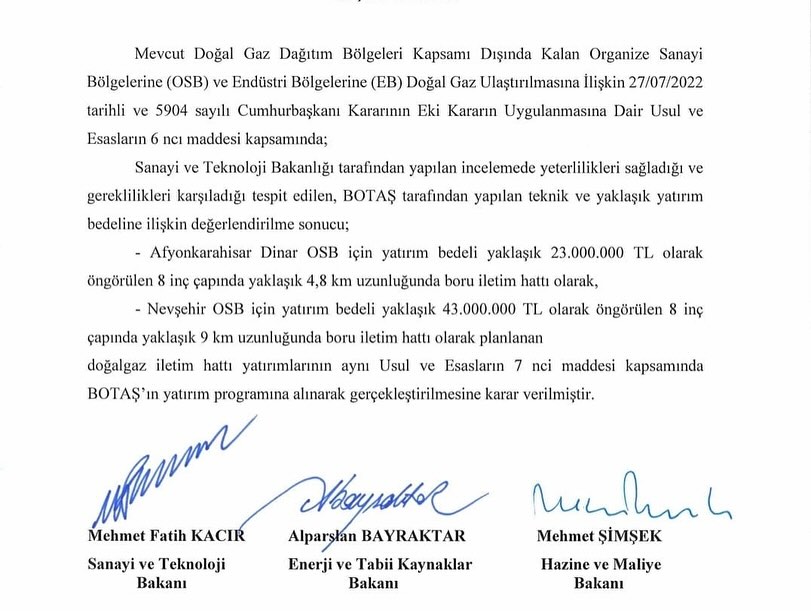 DİNAR ORGANİZE SANAYİ BÖLGESİNE DOĞALGAZ YATIRIMI 3 407470307 18062718712475782 7665866507884738806 n