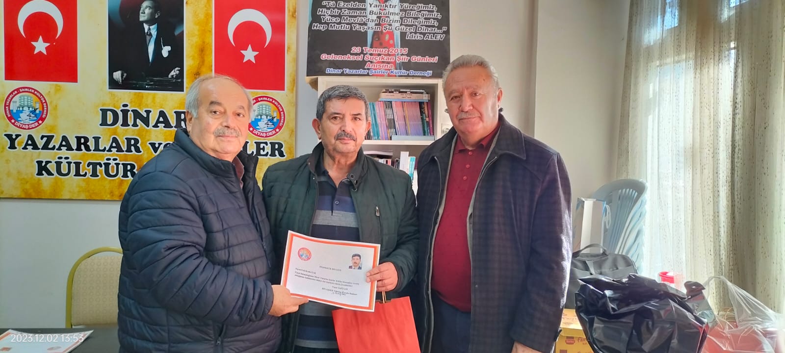 DİNAR ŞAİR VE YAZARLAR DERNEĞİ AHDE VEFA PROĞRAMI DEVAM EDİYO 8 Ahde vefa 1