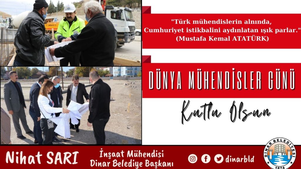 Belediye Başkanımız Nihat Sarı’dan Mühendisler Günü Mesajı 