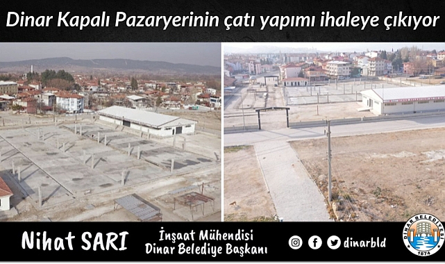 Belediyemiz Pazar Yerinin çatı projesi İhaleye çıkıyor