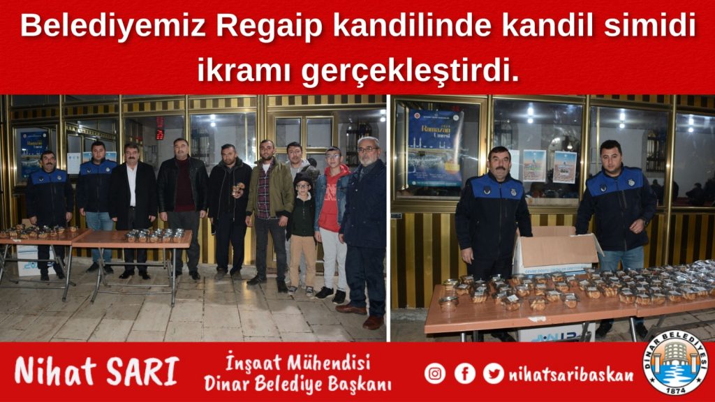 Belediye Kandil Simidi Dağıttı