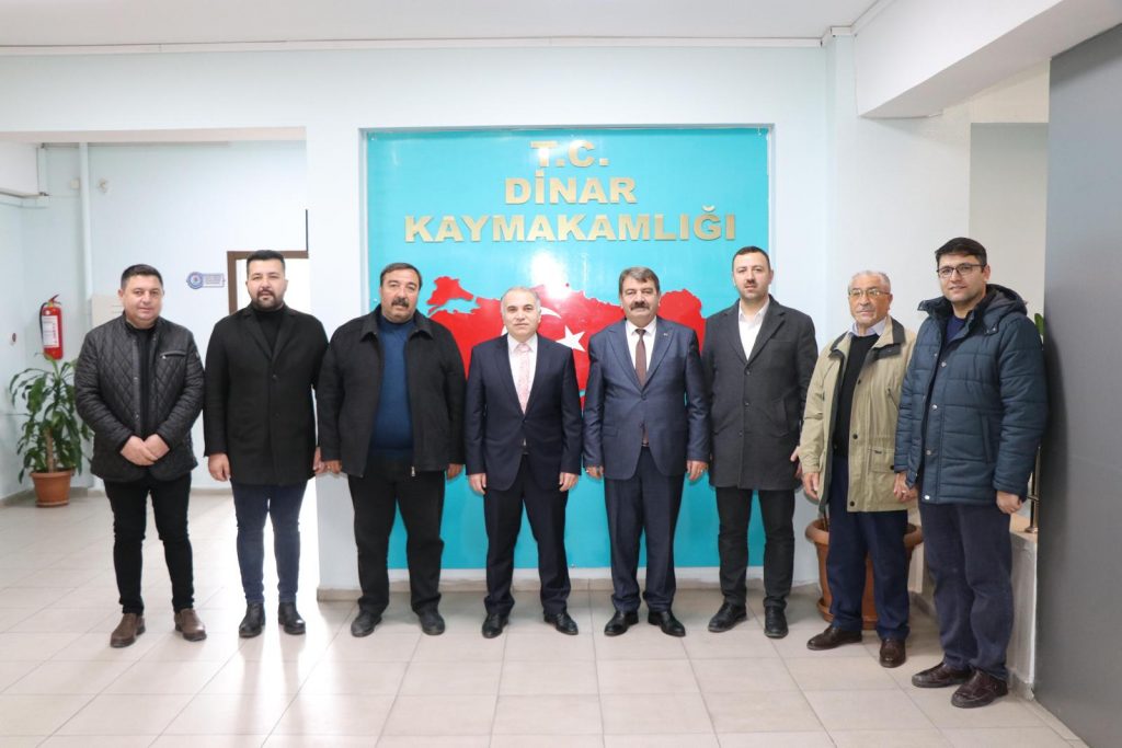 DİNAR BELEDİYE BAŞKANI VE BAŞKAN ADAYI NİHAT SARI’DAN KAYMAKAM DURU’YA ZİYARET