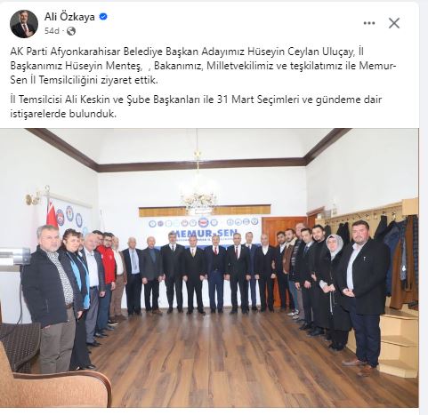 AK Partili Özkaya Seçim Bölgesinde Ziyaretlere Eşlik Ediyor