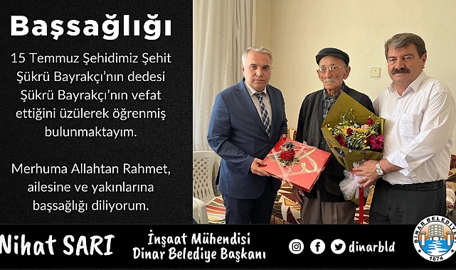 Başkan Nihat Sarı’dan Başsağlığı Mesajı