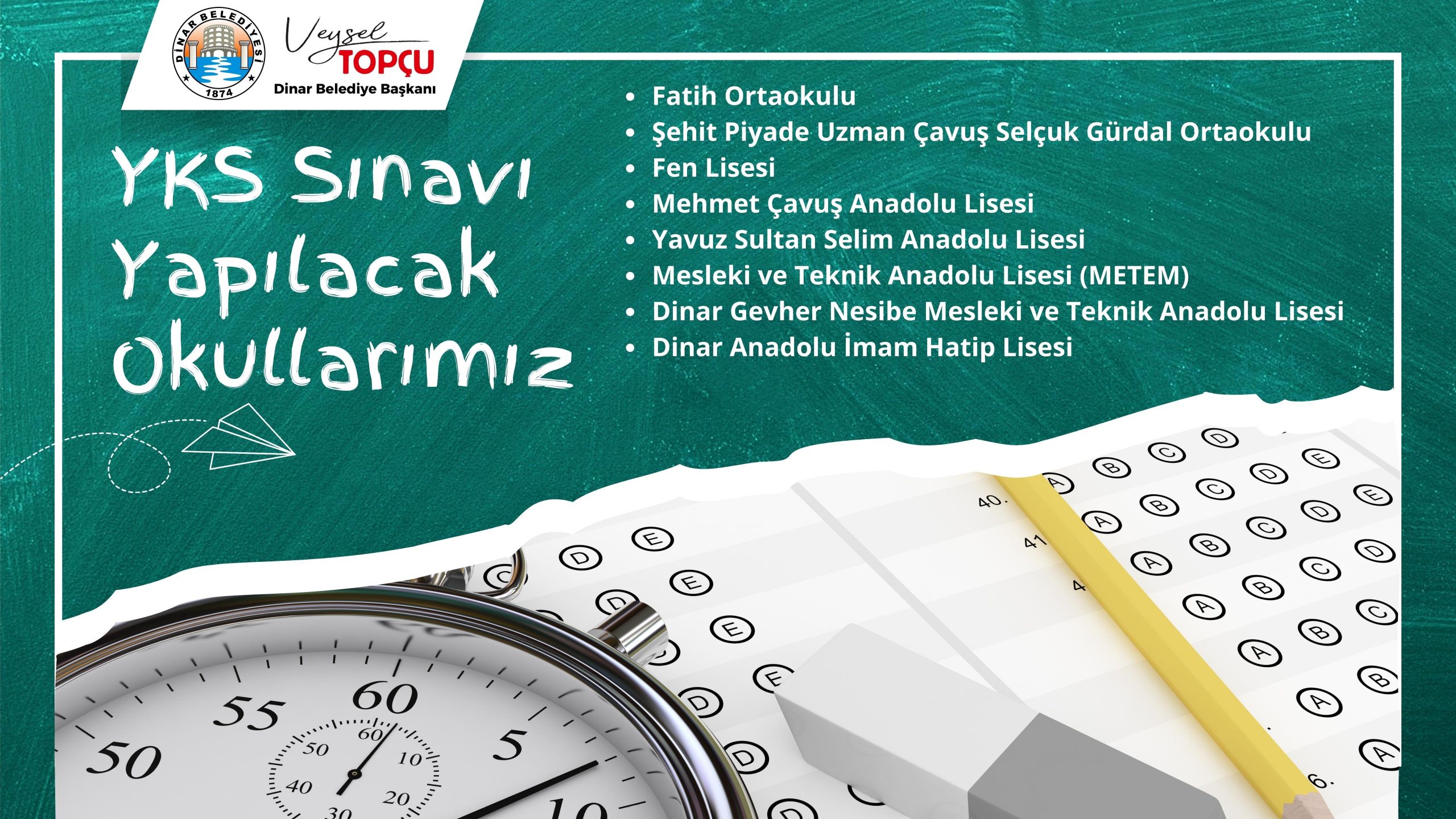 Belediye Başkanımız Veysel Topçu YKS Sınavına Girecek Öğrencelerimize Başarılar Diledi. 2 21173937631717757881 scaled