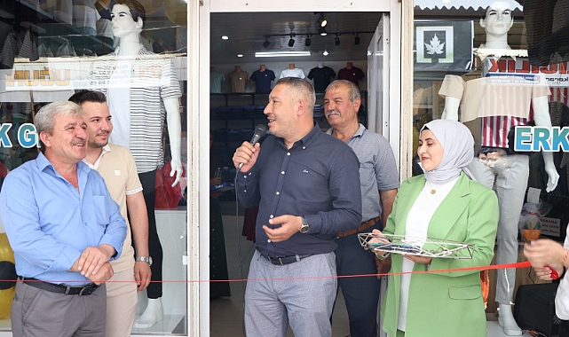 Başkan Veysel Topçu, Moda Plus Erkek Giyim Mağazasının Açılışını Gerçekleştirdi.