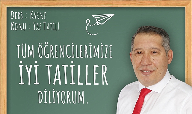 Başkan Veysel Topçu, İlçe Genelinde Karne Heyecanı Yaşayan Tüm Öğrencilere Yayınladığı Mesajla İyi Tatiller Diledi.