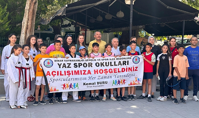 dinar da yaz spor okulu acilisi gerceklesti 6404