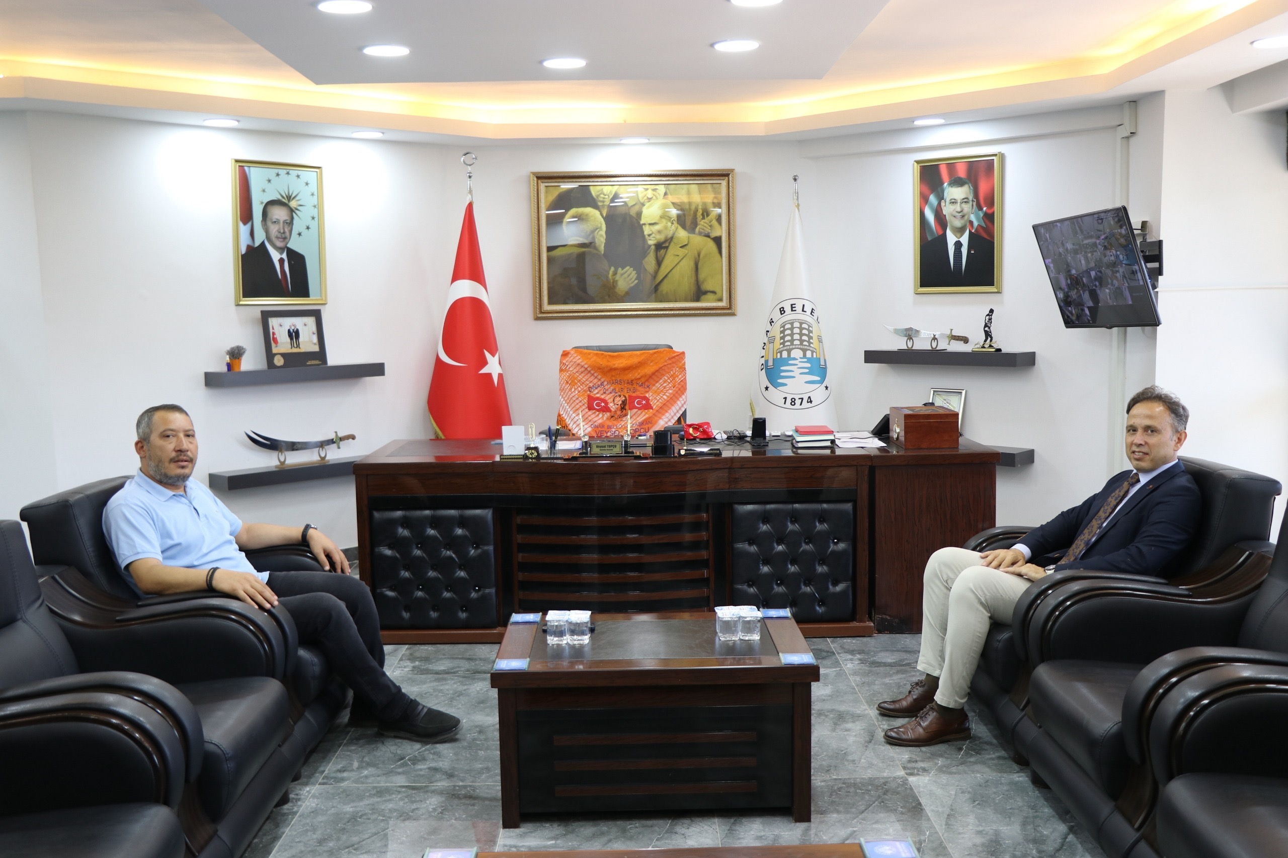 Afyonkarahisar İl Müdür Yardımcısı Olarak Atanan İlçe Emniyet Müdürü Yanık'tan Başkan Topçu'ya Veda Ziyareti 3 1056137701723464434