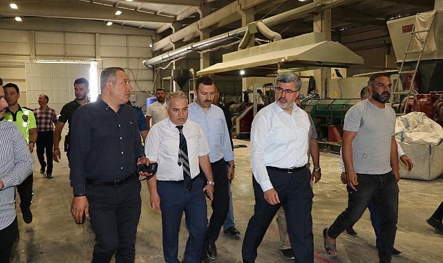 belediye baskani topcu organize sanayi bolgesinde incelemelerde bulundu 3681