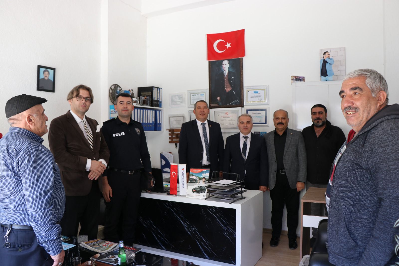 Kaymakamımız Kemal Duru, Sigorta Haftası Kapsamında İlçedeki İşletmeleri Ziyaret Etti