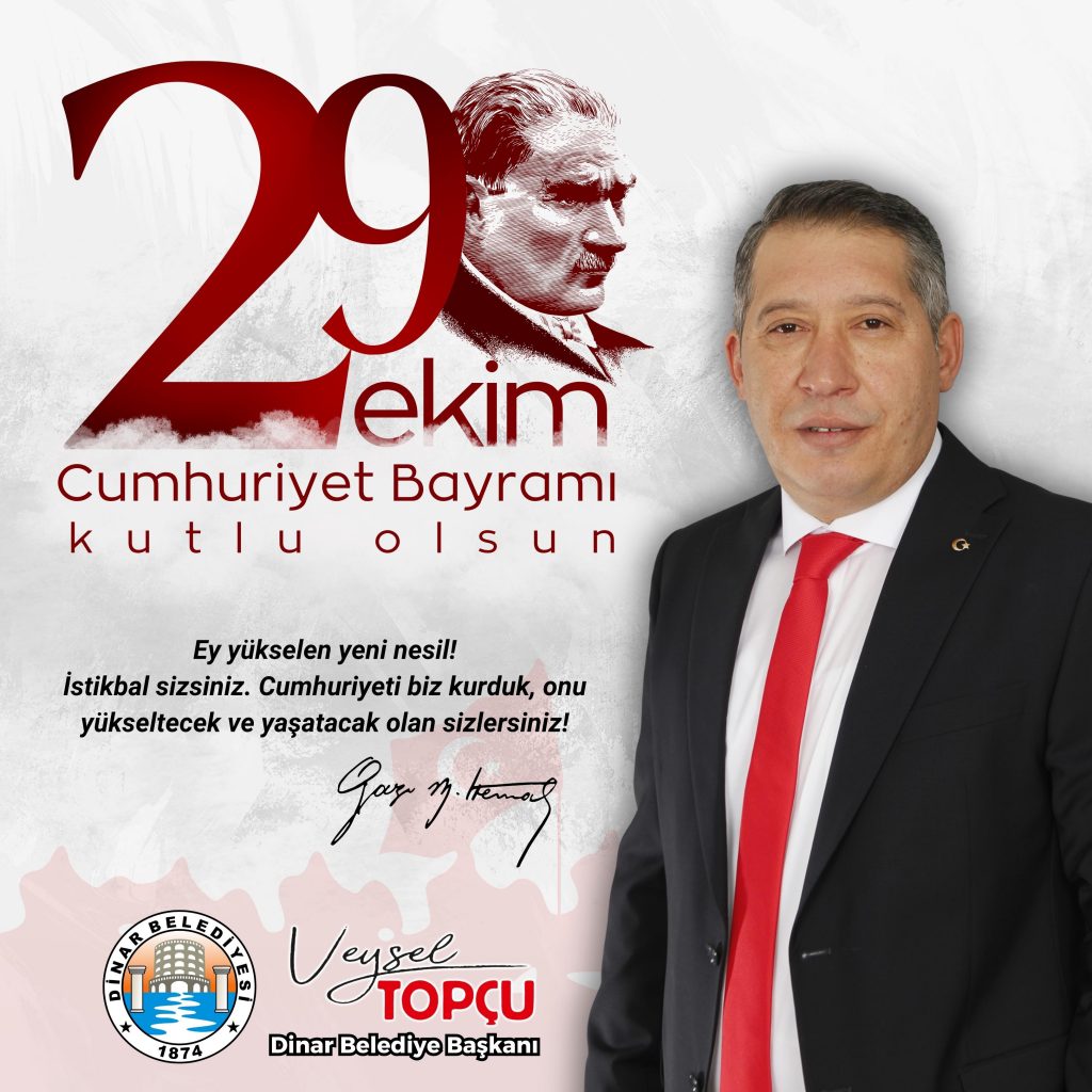 Başkan Veysel Topçu’dan 29 Ekim Bayramı Mesajı