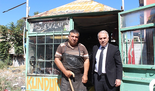 KAYMAKAM DURU ESNAF ZİYARETLERİNE DEVAM EDİYOR.