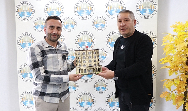 Akçadağ Belediye Başkanı Hasan Ulutaş’tan Dinar Belediye Başkanı Veysel Topçu’ya Ziyaret