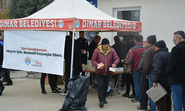 Dinar Salı Pazarı Esnafına Sıcak Çorba İkramı.!