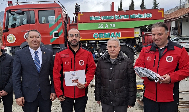 dinar da orman yanginlarina karsi egitim ve sertifika toreni 5623