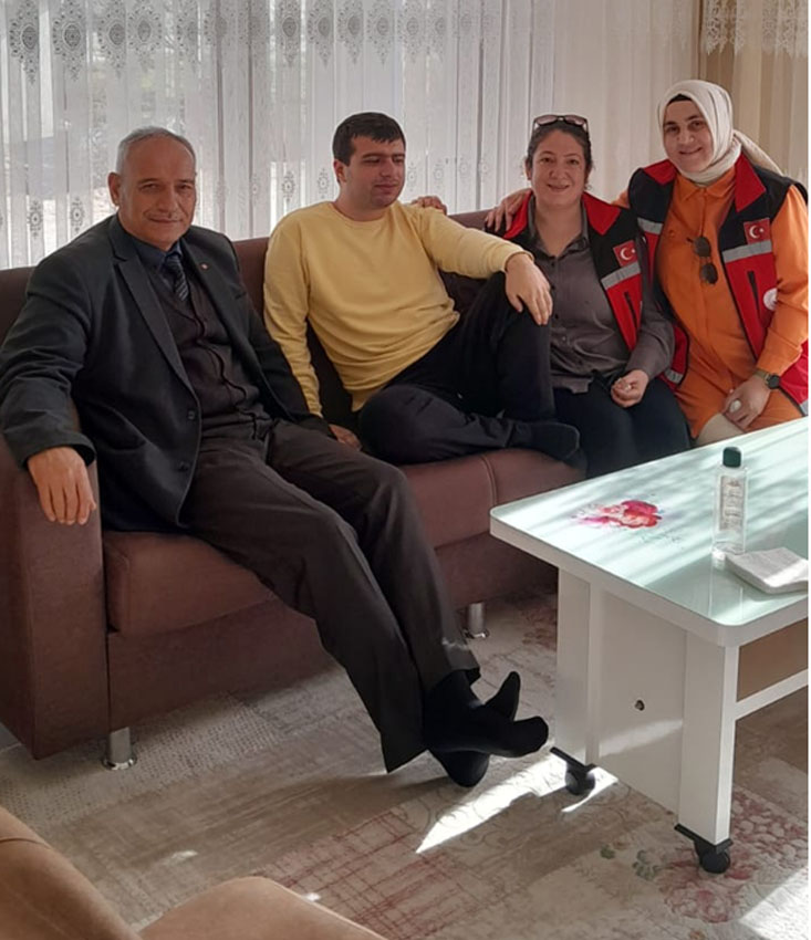 ENGENLLİ  EVDE BAKIM HİZMETİ  ALAN AİLE ZİYARETLERİNE  BAŞLANDI