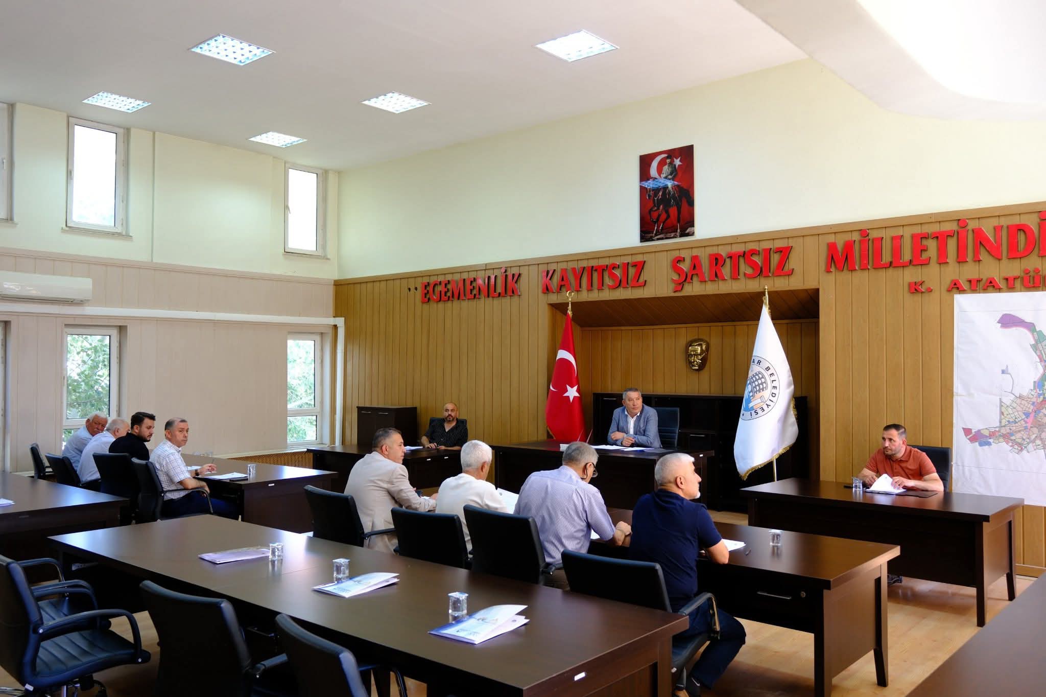 DİNAR BELEDİYESİ TEMMUZ AYI MECLİS TOPLANTISI YAPILDI