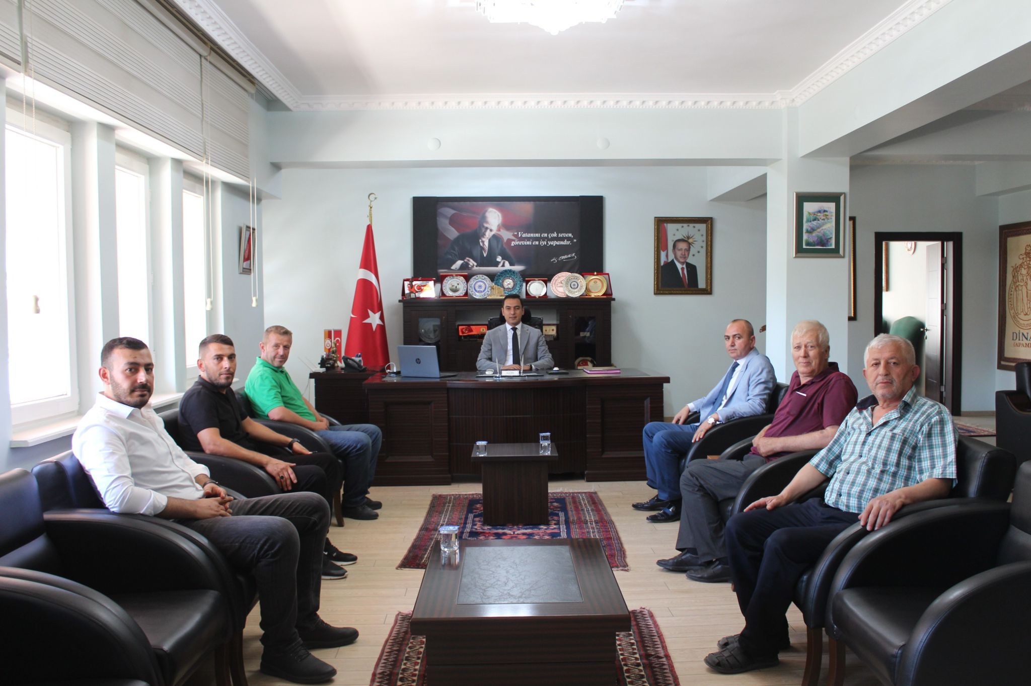 İYİ PARTİ İLÇE TEŞKİLATINDAN  KAYMAKAM HASAN UĞUZ’A ZİYARET