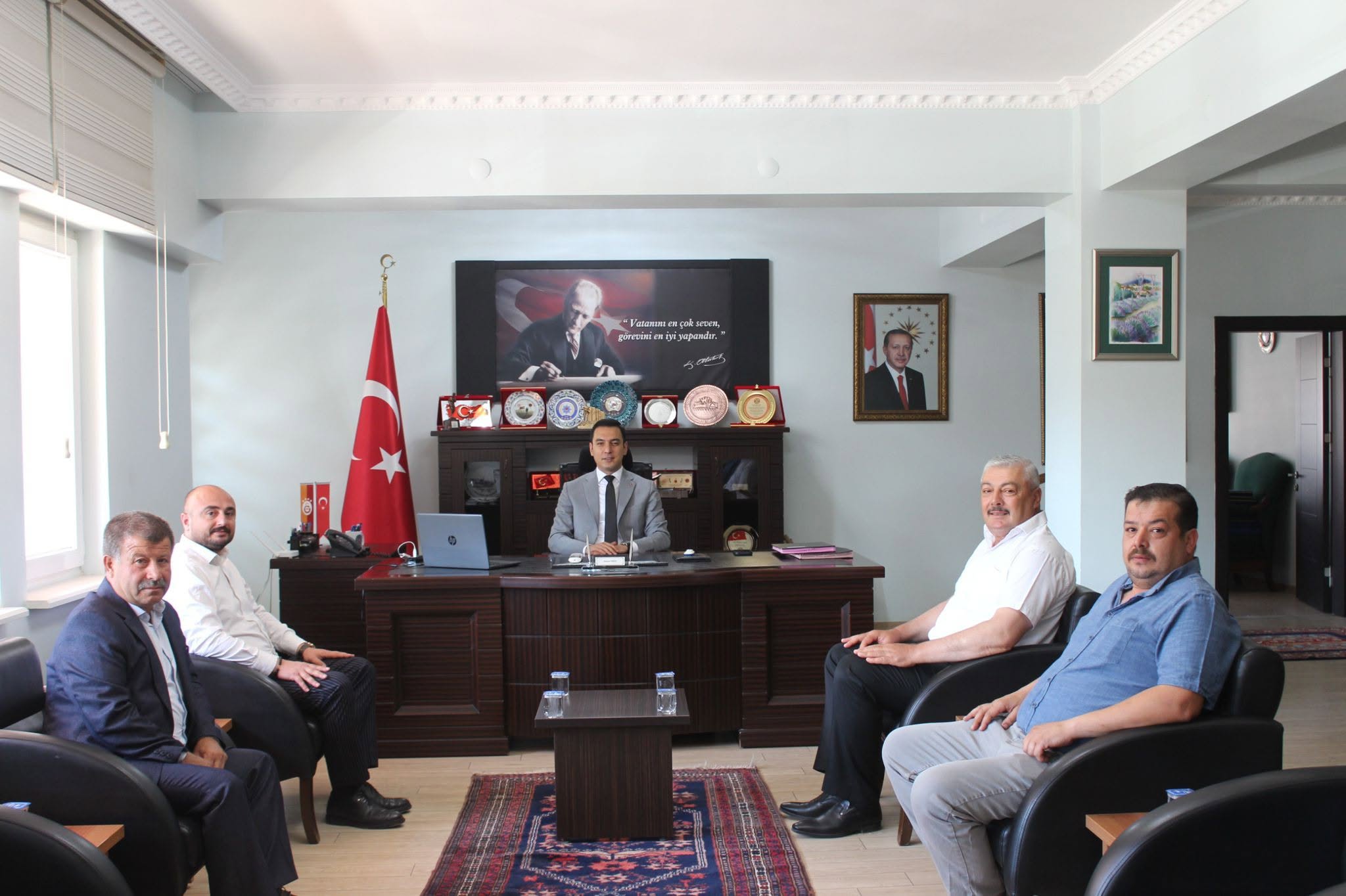 MESLEK ODASI BAŞKANLARİNDAN KAYMAKAM HASAN UĞUZ’A ZİYARET