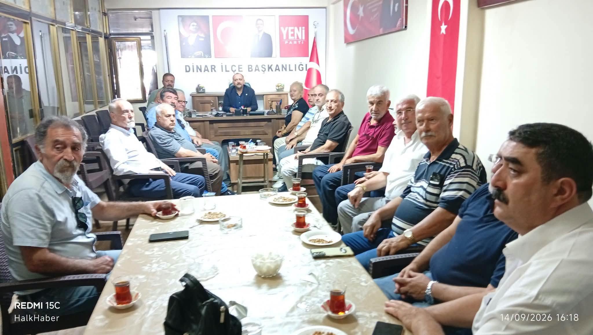 YENİ PARTİ DİNAR’DA SAHAYA İNDİ: İLK TOPLANTI YAPILDI